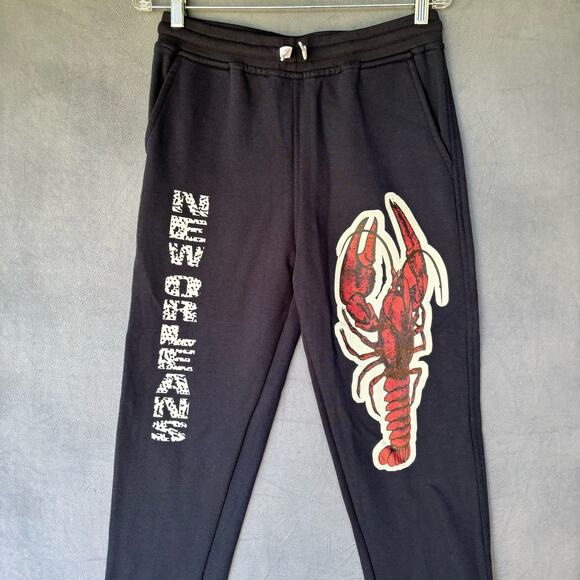 Nola Crawdad Jogger Sweatpants Men's Small New Orleans Graphic Print Spellout - Picture 8 of 8